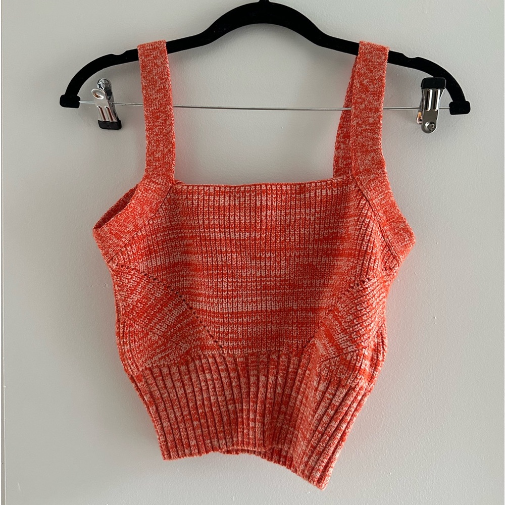 Mink Pink Tomato Millie Knit Crop